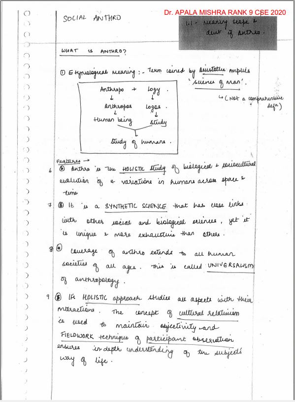 anthropology-by-dr-apala-mishra-class-notes-rank-9-cse-2020