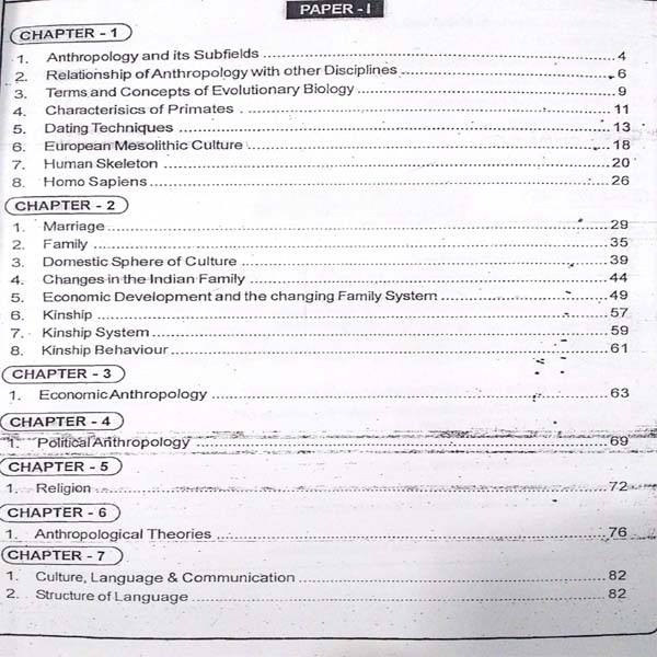 ANTHROPOLOGY TARGET IAS SOSIN MAM PRINTED NOTES AND CLASS NOTES