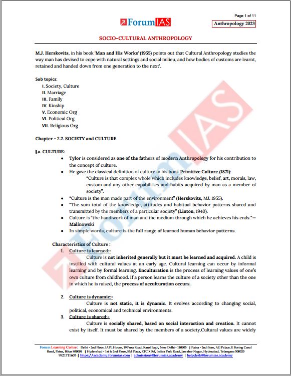 forum-ias-anthropology-optional-printed-notes-english-medium-2023
