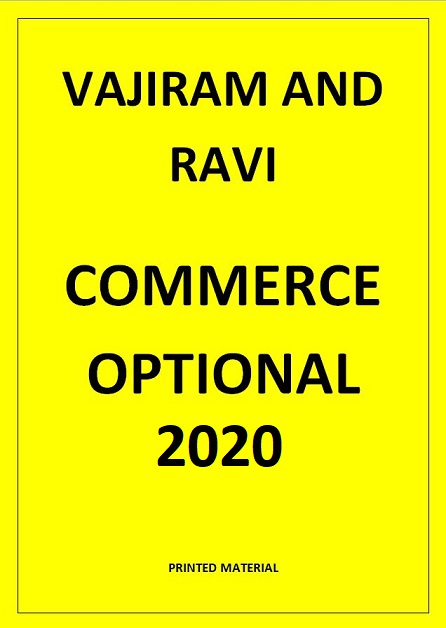 COMMERCE OPTIONAL VAJIRAM AND RAVI PRINTED NOTES