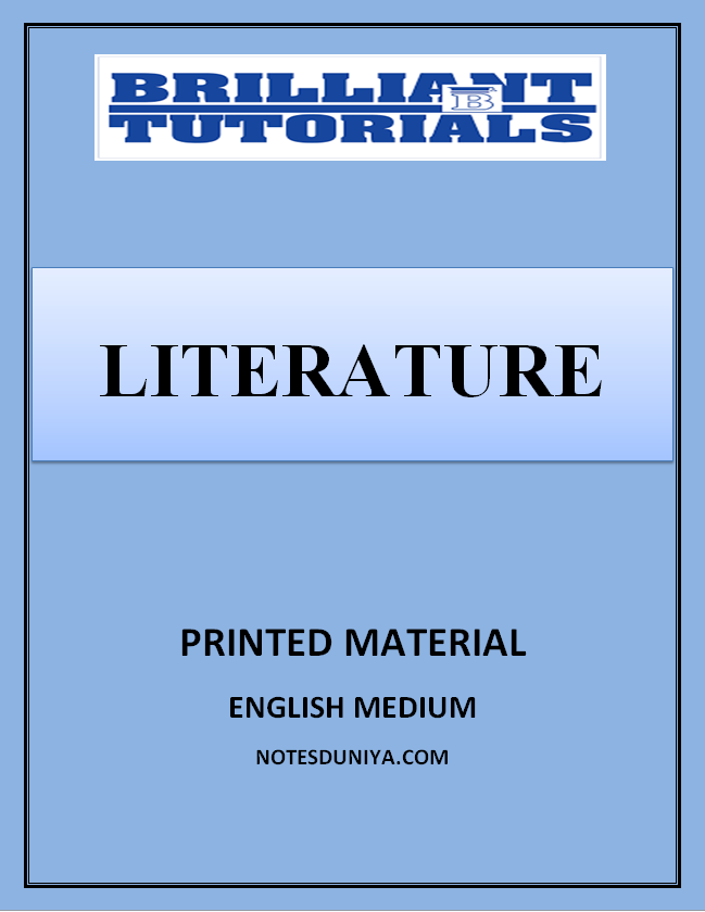 LITERATURE PRINTED NOTES BRILLIANT COACHING