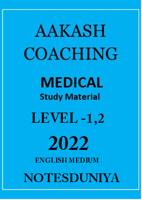 Aakash Coaching Class 11th Botany Medical Printed Material