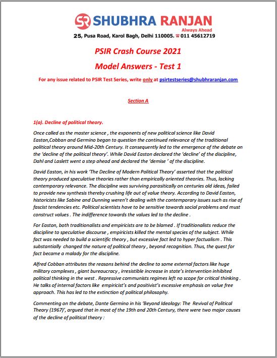 political-science-optional-psir-shubhra-ranjan-crash-course-test-1-to-8-english-medium-2021