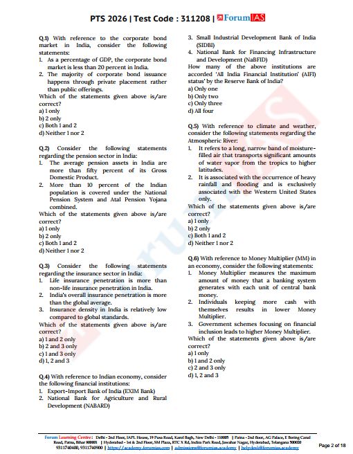 forum-ias-prelims-test-21-to-25-english-medium-2026