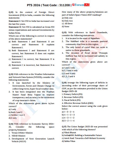 forum-ias-prelims-test-21-to-25-english-medium-2026