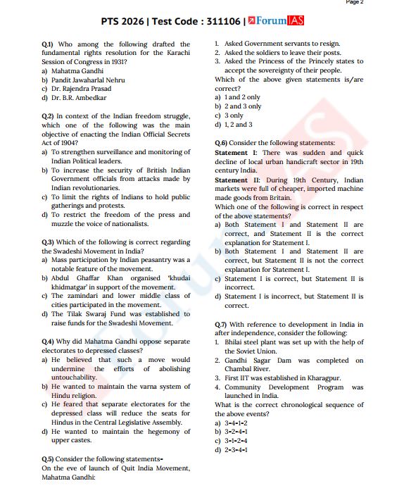forum-ias-prelims-test-6-to-10-english-medium-2026