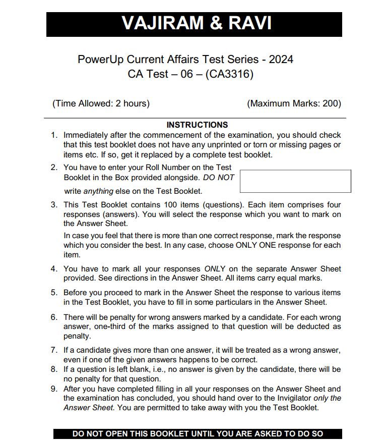 vajiram-and-ravi-power-up-current-affairs-test-6-to-10-english-medium-2024