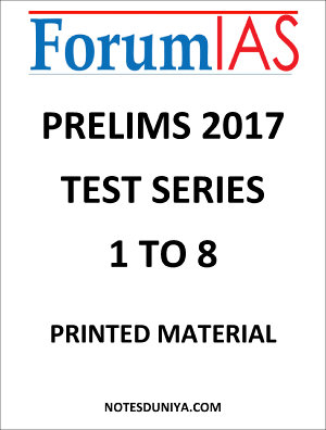 FORUM IAS TEST SERIES