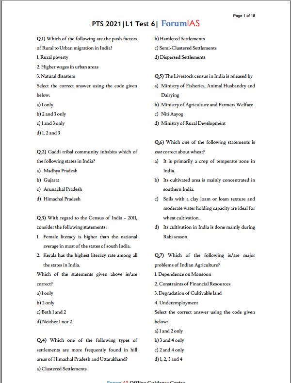 forum-ias-prelims-2021-test-series-6-to-10-english-medium