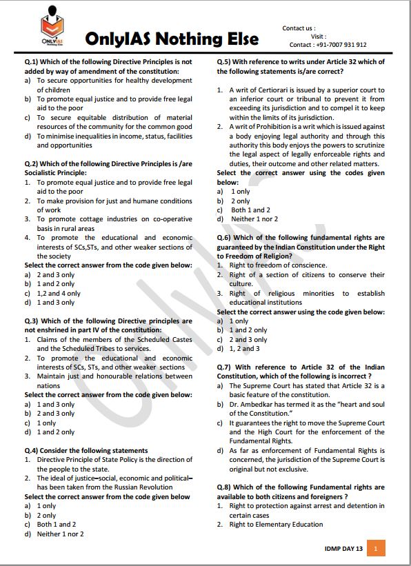 only-ias-prelims-test-series-1-to-10-english-medium-2022