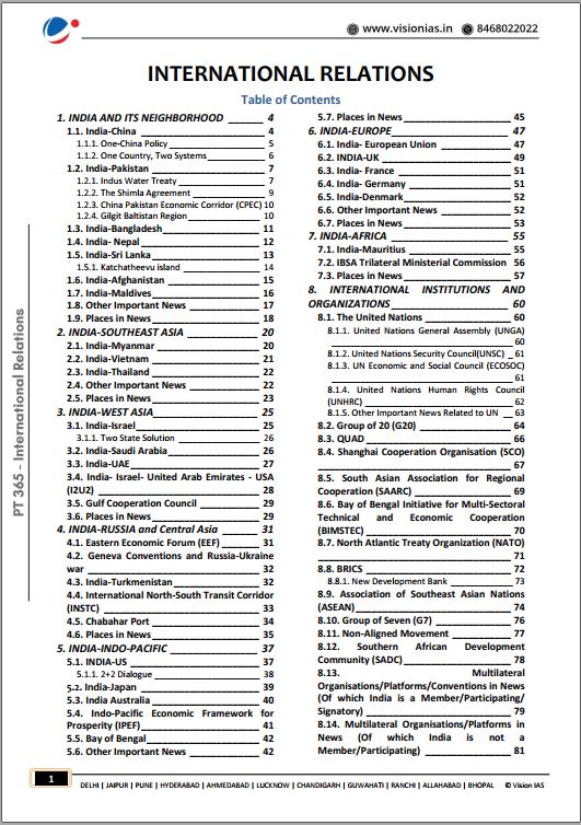 vision-ias-international-relation-pt-365-2023