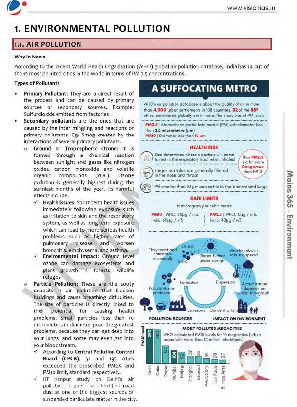 vision-ias-mains-365-environment-printed-material