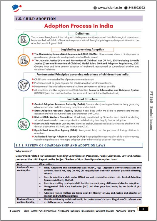 vision-ias-social-issues-pt-365-2023