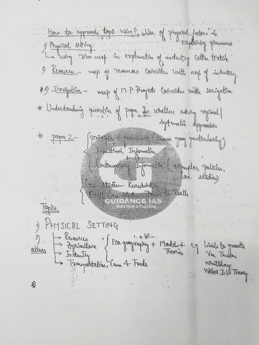 guidance-ias-himanshu-sir-geography-optional-class-notes