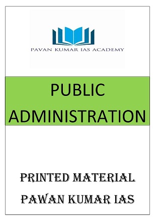PUBLIC ADMINISTRATION PRINTED MATERIAL PAWAN KUMAR